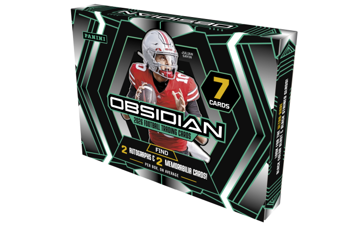 Product image for - 2026 Panini Obsidian Football Trading Card Box (Hobby)