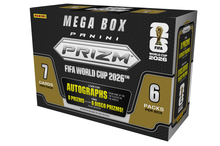 Product image for - 2026 Panini Prizm FIFA World Cup 2026™ Trading Card Box (Hobby Mega Box)