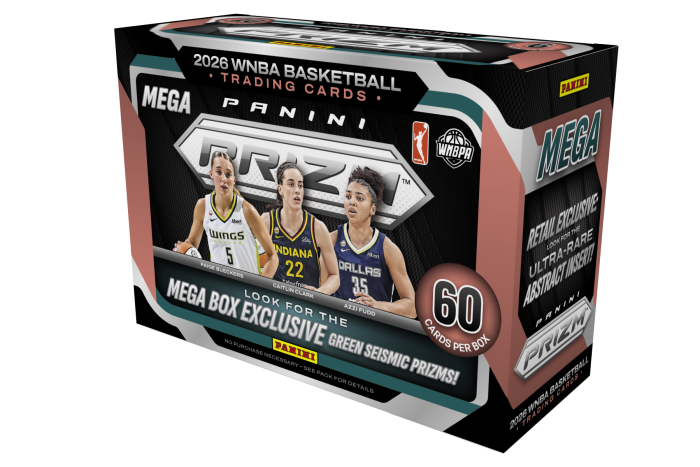 Product image for - 2026 Panini Prizm WNBA Trading Card Box (Hobby Mega Box)