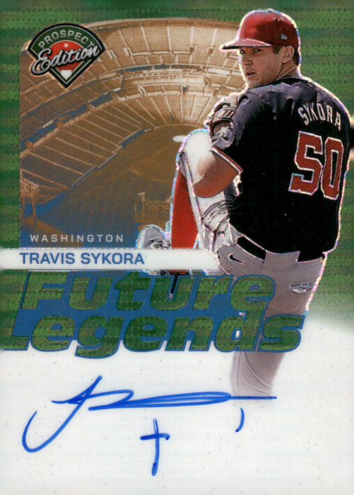 Product image for - Travis Sykora - 2024 Prospect Edition Future Legends Signatures Green Pulsar