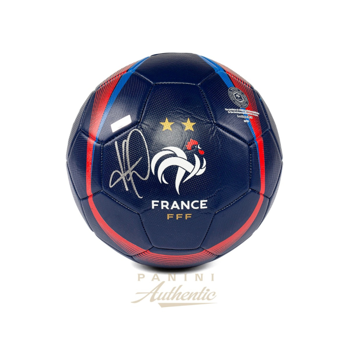 Product image for - Kylian Mbappe Autographed Navy Blue French Football Federation National Team Rep