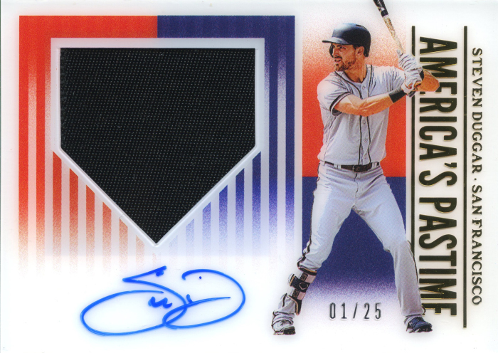 Product image for - Steven Duggar - 2019 Chronicles Americas Pastime Material Signatures Gold