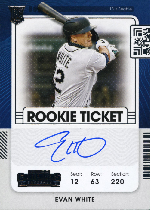Product image for - Evan White - 2021 Contenders Rookie Ticket Variation A