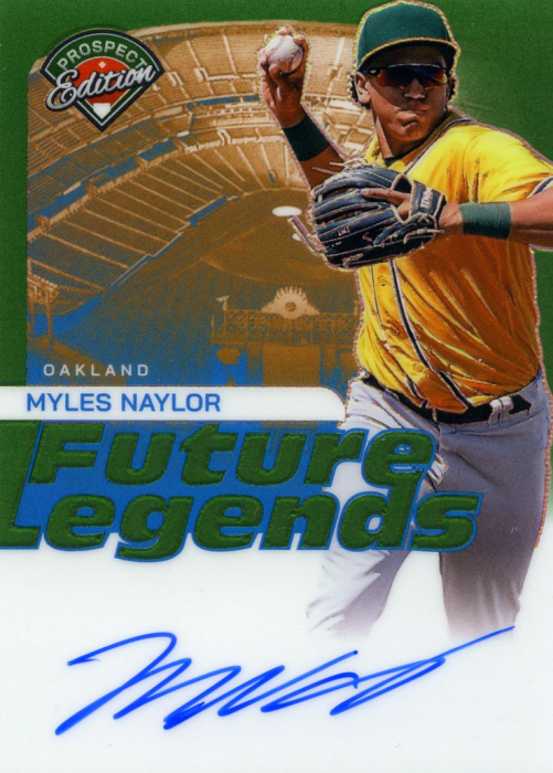 Product image for - Myles Naylor - 2024 Prospect Edition Future Legends Signatures Green