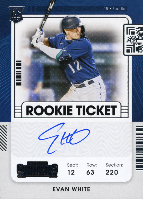 Product image for - Evan White - 2021 Contenders Rookie Ticket