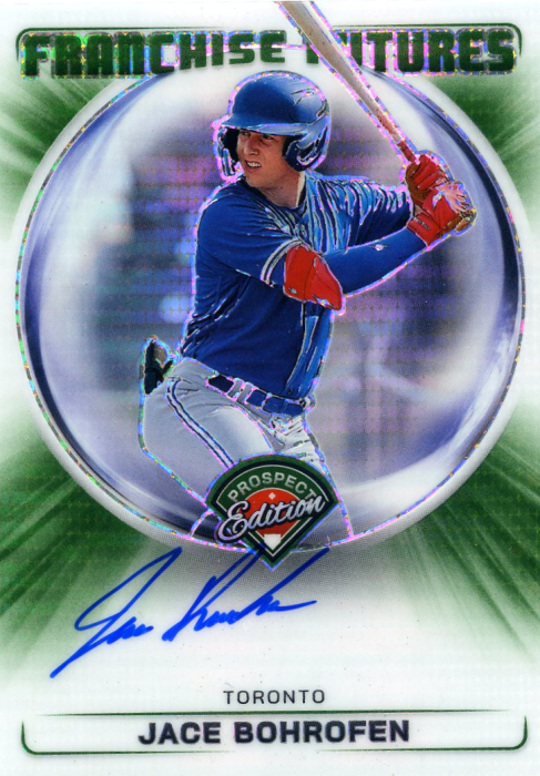 Product image for - Jace Bohrofen - 2024 Prospect Edition Franchise Futures Signatures Green Pulsar
