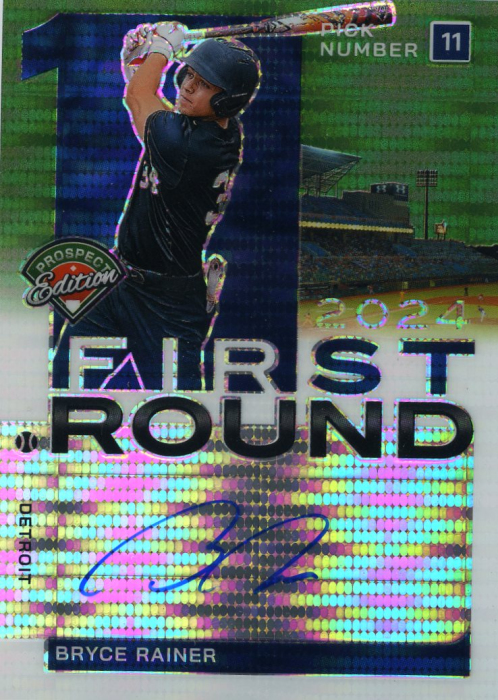 Product image for - Bryce Rainer - 2024 Prospect Edition First Round Signatures Green Pulsar