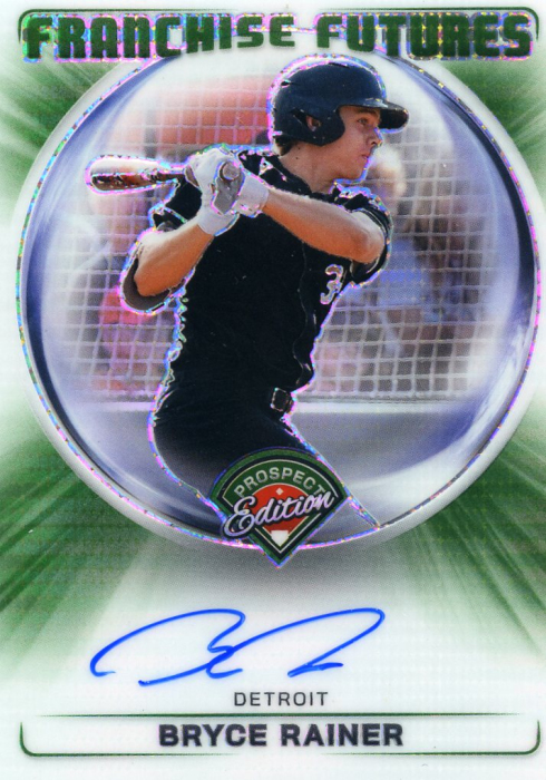 Product image for - Bryce Rainer - 2024 Prosepct Edition Franchise Futures Signatures Green Pulsar