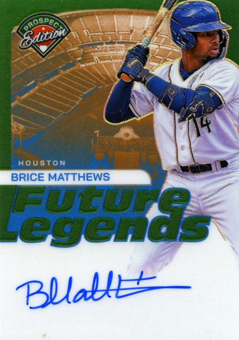 Product image for - Brice Matthews - 2024 Prospect Edition Future Legends Signatures Green