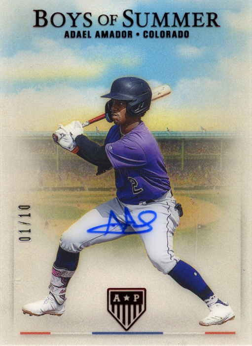Product image for - Adael Amador - 2023 America's Pastime Boys of Summer Autographs Red