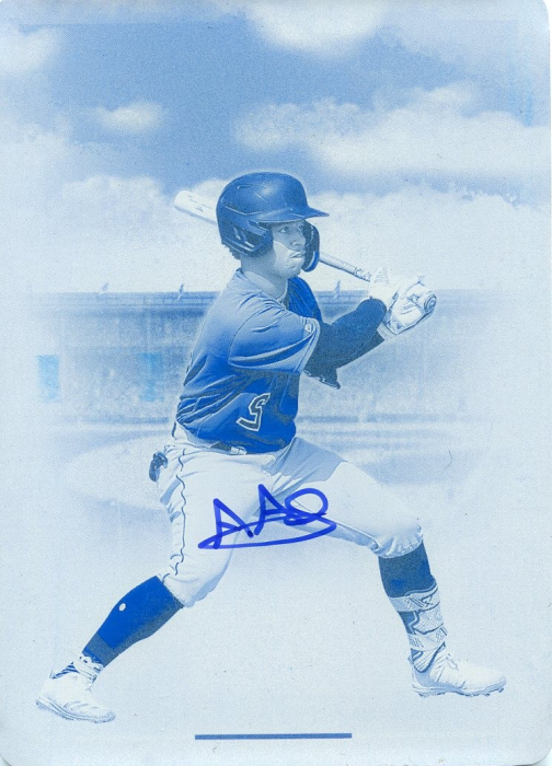 Product image for - Adael Amador - 2023 America's Pastime Boys of Summer Autographs Printing Plates