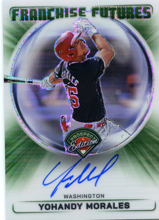 Product image for - Yohandy Morales - 2024 Prospect Edition Franchise Futures Signatures Green Pulsa