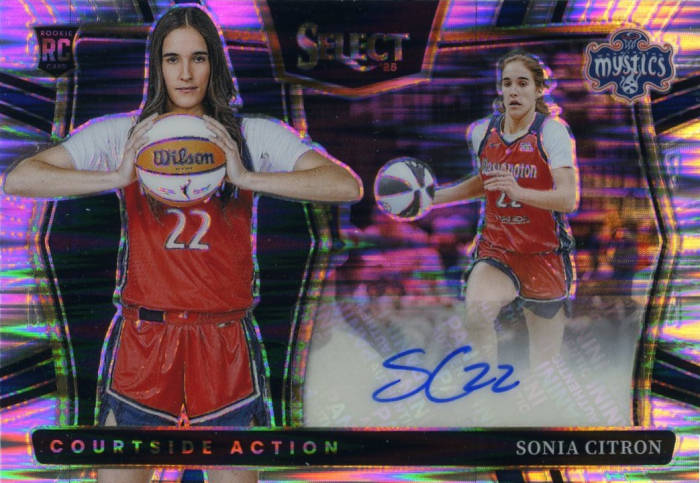 Product image for - Sonia Citron - 2025 WNBA Select Courtside Action Signatures Flash Prizms