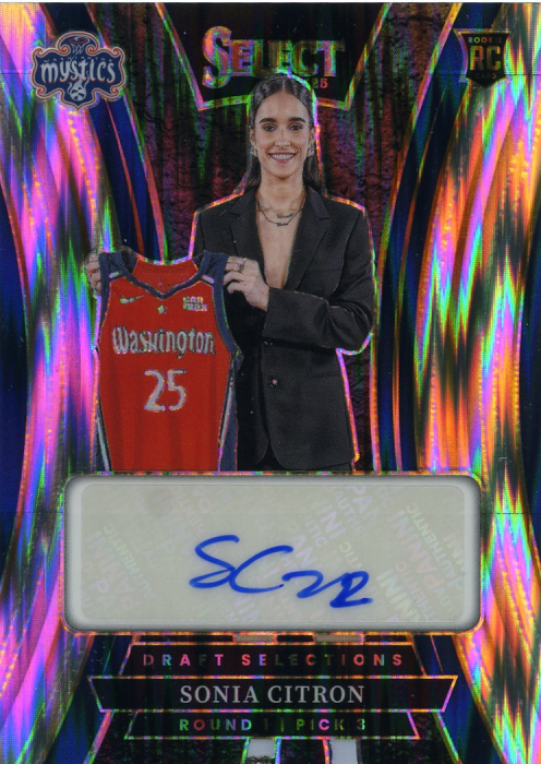 Product image for - Sonia Citron - 2025 WNBA Select Draft Selections Signatures Flash Prizms