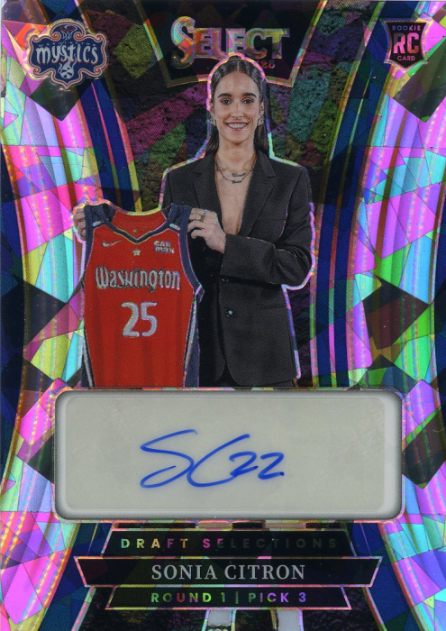 Product image for - Sonia Citron - 2025 WNBA Select Draft Selection Signatures Ice Prizms