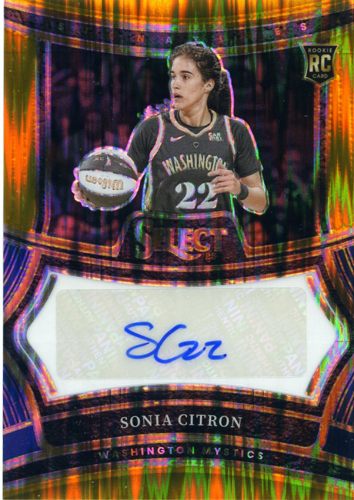 Product image for - Sonia Citron - 2025 WNBA Select Signatures Gold Flash Prizms