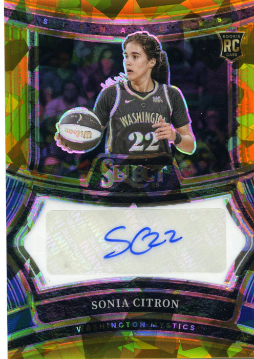 Product image for - Sonia Citron - 2025 WNBA Select Signatures Gold Ice Prizms