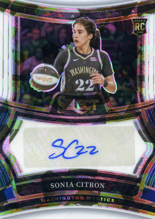Product image for - Sonia Citron - 2025 WNBA Select Signatures White Flash Prizms