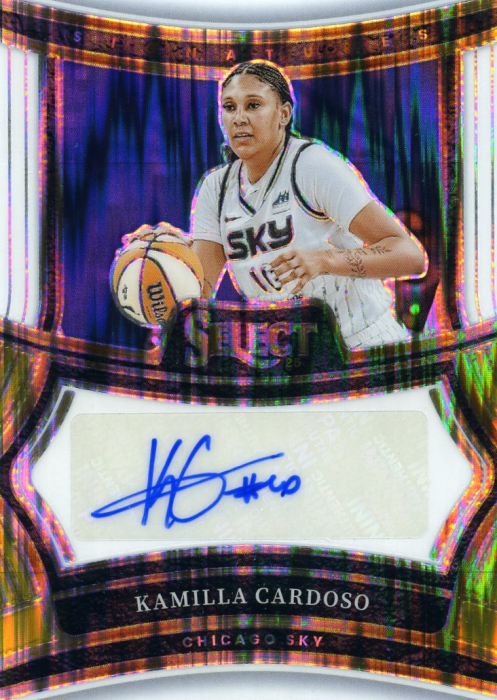 Product image for - Kamila Cardoso - 2025 WNBA Select Signatures White Flash Prizms