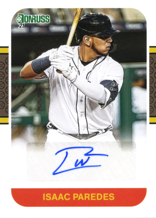Product image for - Isaac Paredes - 2021 Donruss Retro 1987 Signatures