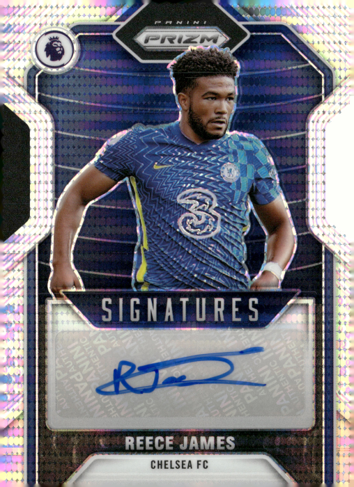 Product image for - Reece James - 2021-22 Prizm Premier League Signatures Prizms Breakaway