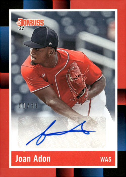 Product image for - Joan Adon - 2022 Donruss Retro 1988 Signatures Red