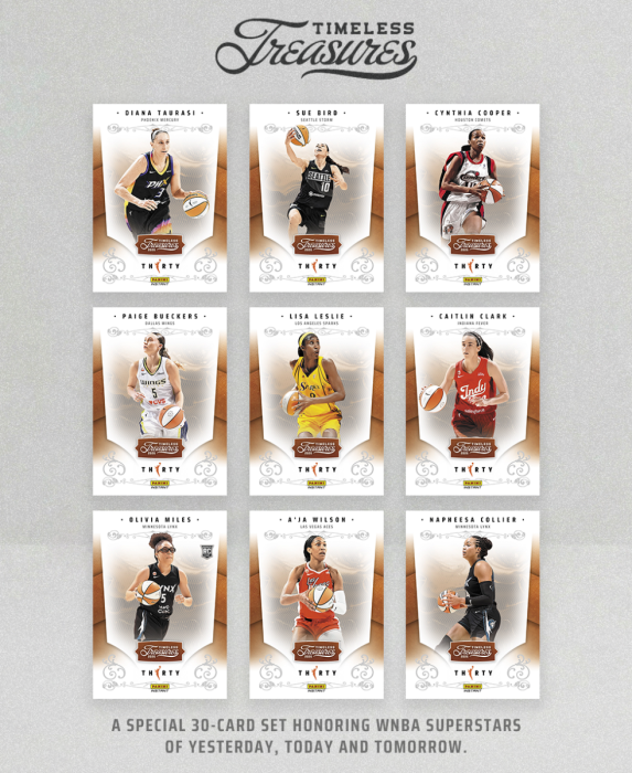 Product image for - 30-Card 2026 Panini Instant WNBA Timeless Treasures Set #1-30 - Base Set