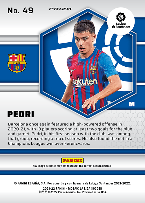 かわいい！ panini mosaic la liga ヴィニシウス サインカード