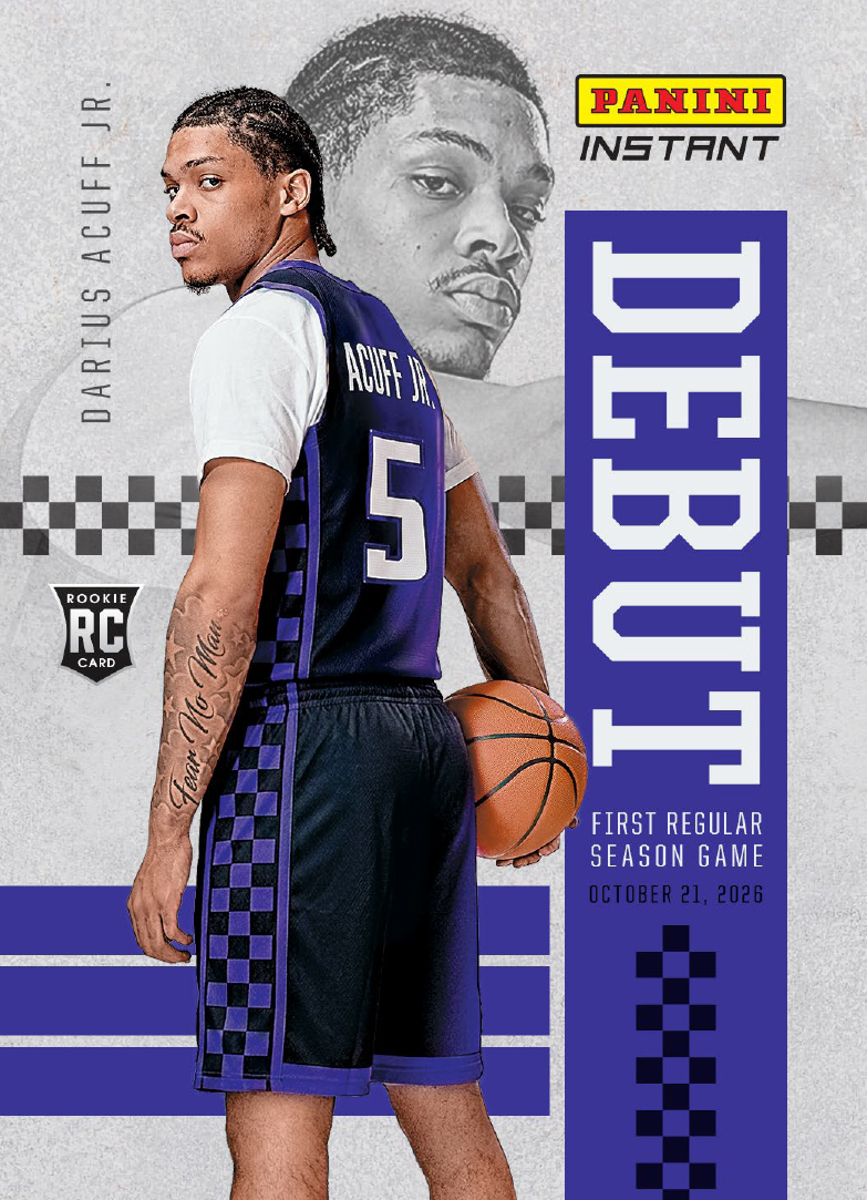 Detailed Image of Darius Acuff Jr. - 2026 Panini Instant Basketball - Base Card 10-pack