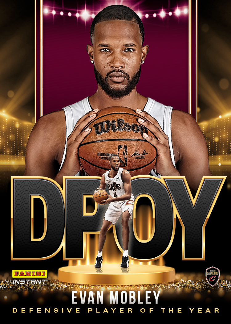 Evan Mobley 2024 25 Panini Instant NBA Defensive Player of the Year