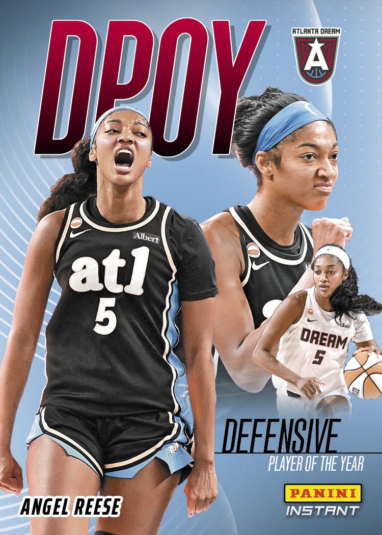Detailed Image of Angel Reese - 2026 Panini Instant WNBA Defensive Player of the Year - Base Card 10-pack