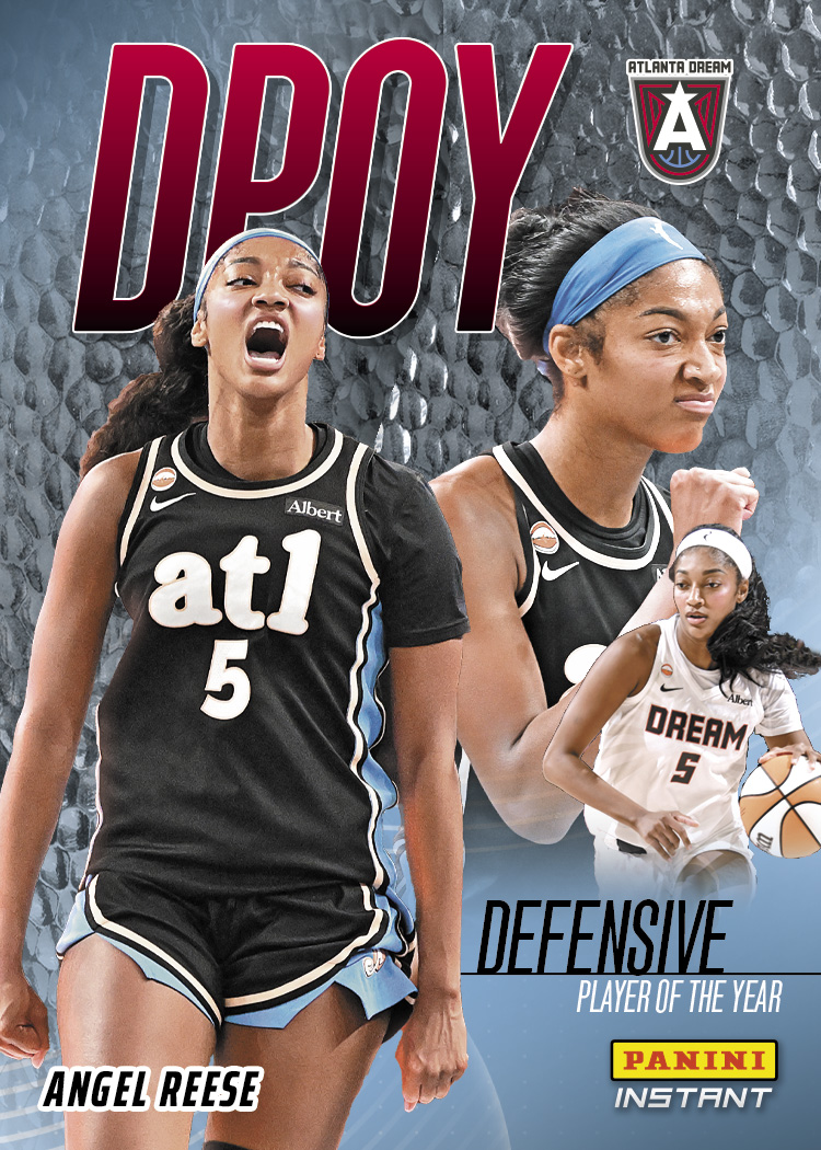 Detailed Image of Angel Reese - 2026 Panini Instant WNBA Defensive Player of the Year - Metallic /5