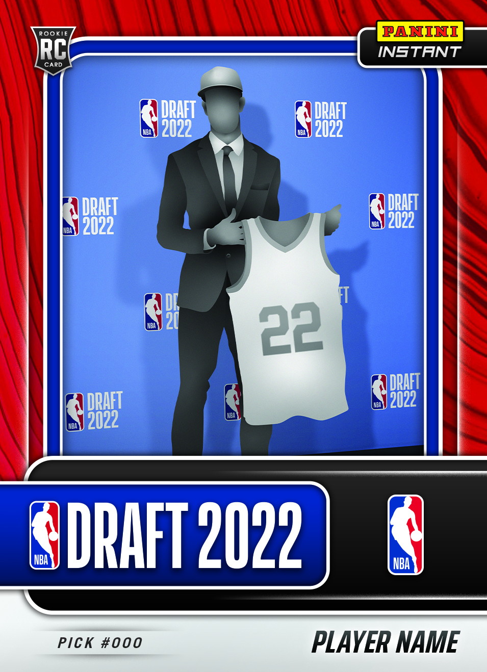 Jaden Hardy – 2022-23 NBA Instant Draft Night Draft Night– Red /25