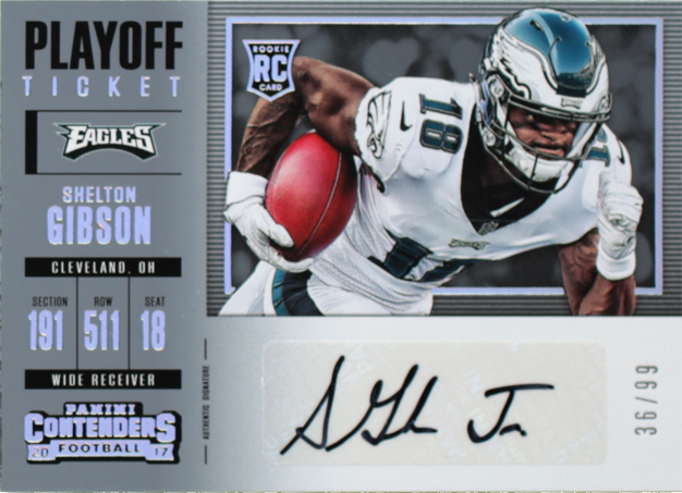 Shelton Gibson-Contenders-Rookie Playoff Ticket/Rookie Playoff