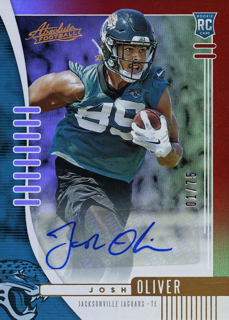 Josh Oliver - 2019 Absolute Signatures Rookies Spectrum Red