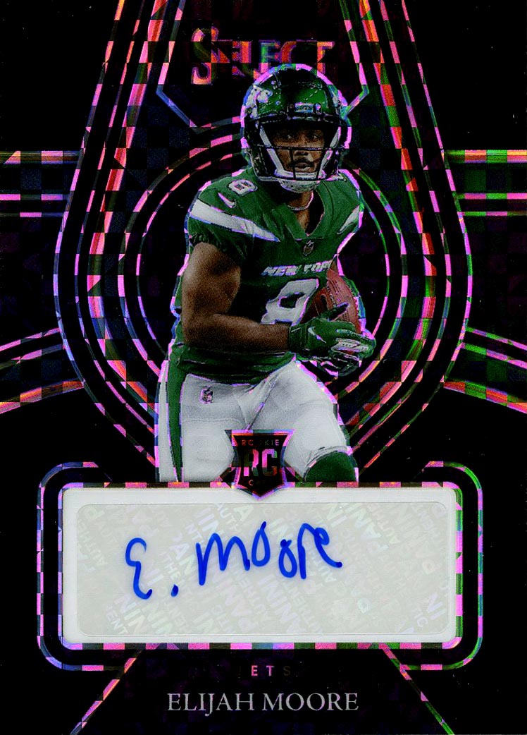 Elijah Moore - 2021 Select Rookie Signatures Black Prizm