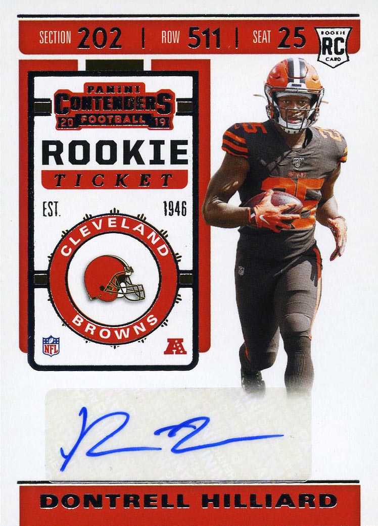 Dontrell Hilliard - 2019 Contenders Rookie Ticket