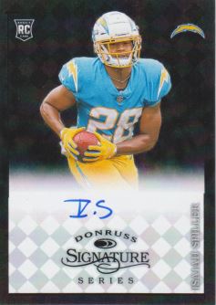 2022 Donruss Rookie Phenom Jersey #RPJ-15 Isaiah Spiller San Diego Chargers  L@@K