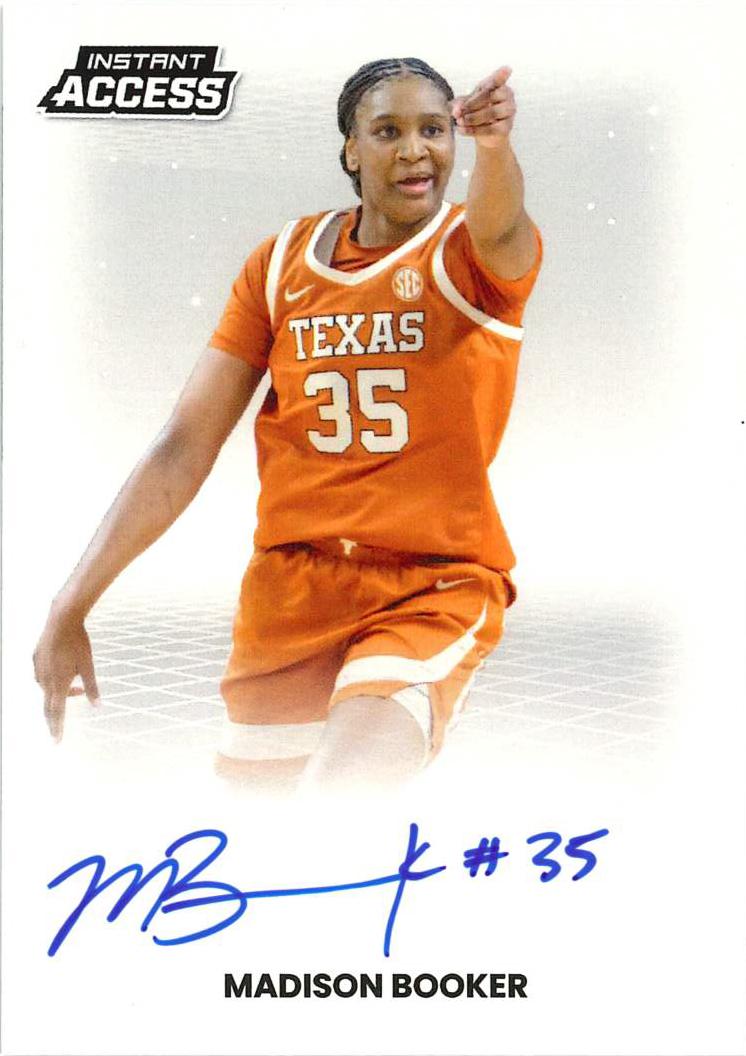 Detailed Image of Madison Booker - 2026 Panini WNBA Instant Access Autographs - Base /30