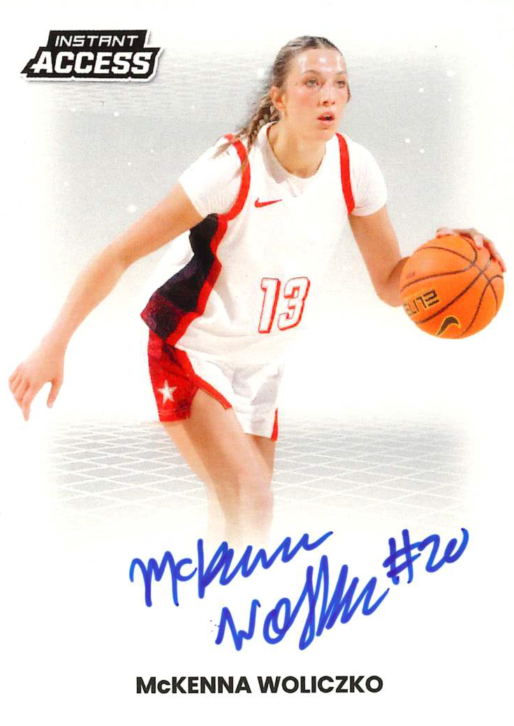 Detailed Image of McKenna Woliczko - 2026 Panini WNBA Instant Access Autographs - Base /30