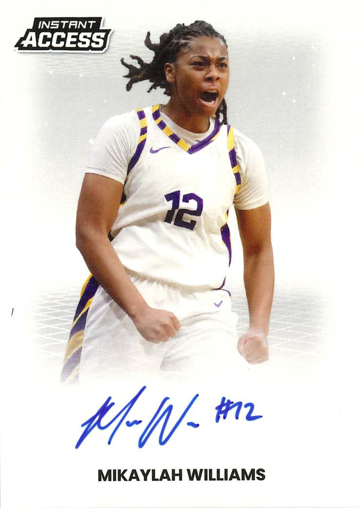 Detailed Image of Mikaylah Williams - 2026 Panini WNBA Instant Access Autographs - Base /30