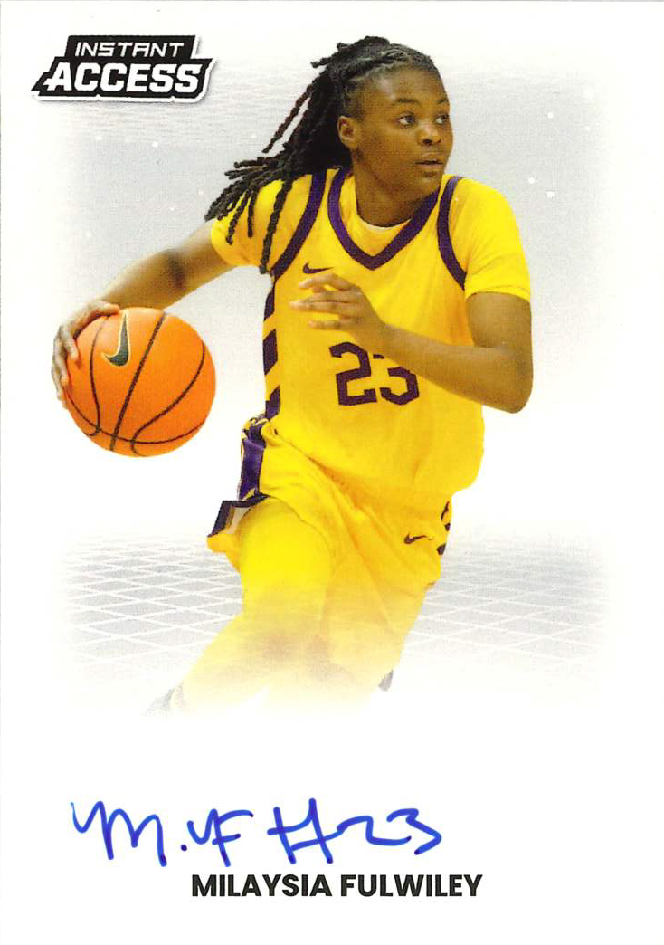 Detailed Image of Milaysia Fulwiley - 2026 Panini WNBA Instant Access Autographs - Base /30