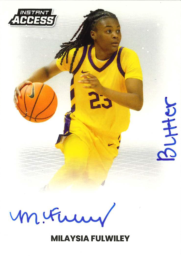 Detailed Image of Milaysia Fulwiley - 2026 Panini WNBA Instant Access Autographs - 1/1 with "Butter" Inscription