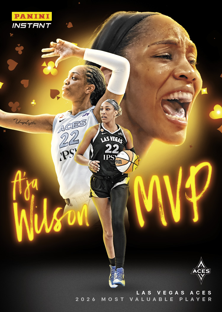 Detailed Image of A'ja Wilson - 2026 Panini Instant WNBA Most Valuable Player - Base Card 25-pack