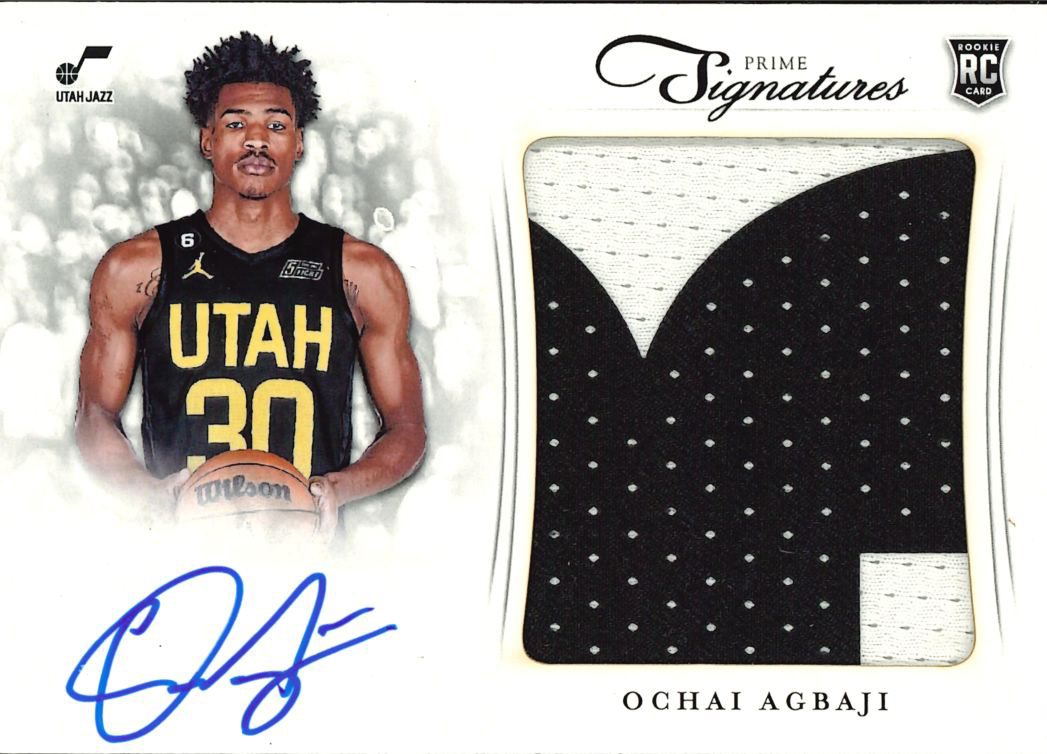 Ochai Agbaji- 2022-23 NBA Instant Prime Signatures - Base /10