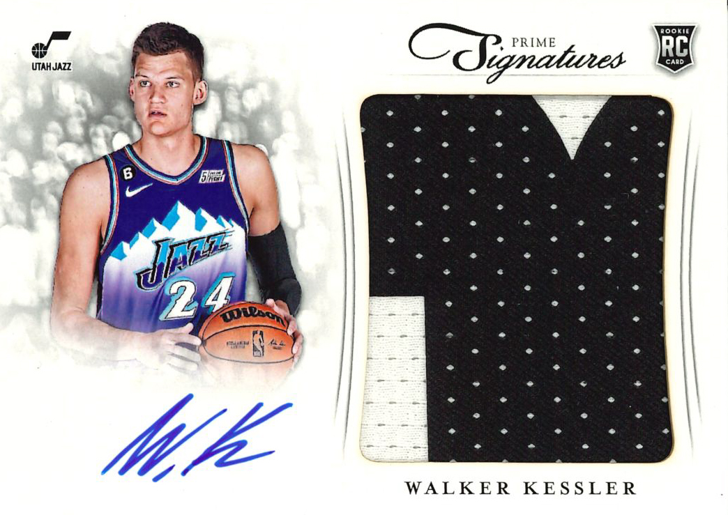 Walker Kessler hot Rookie SSP 2022-23 Panini Rookie Aura Spectra /49 #RA-WKE RC Nice