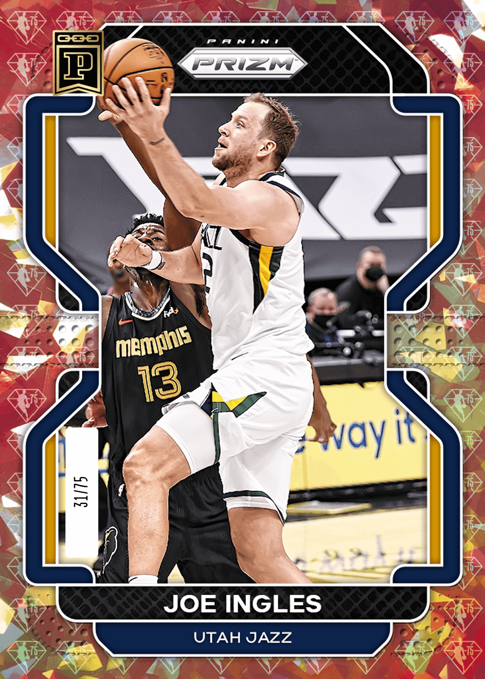 Shop Joe Ingles 21 22 75th Anniversary Prizm NFT Digital Trading