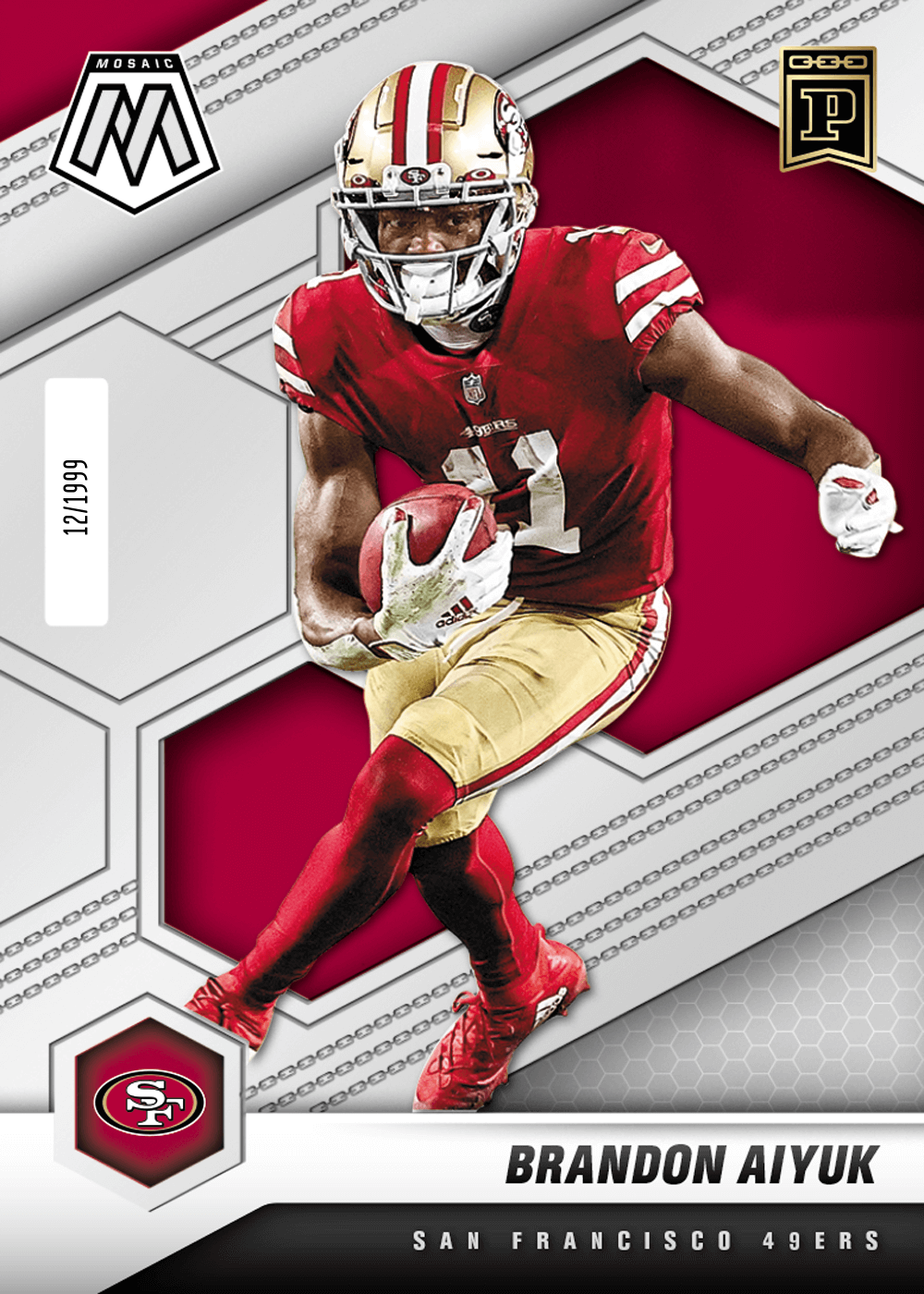 Brandon Aiyuk 2021 Panini Mosaic NFT NFL Digital Trading Card Panini America