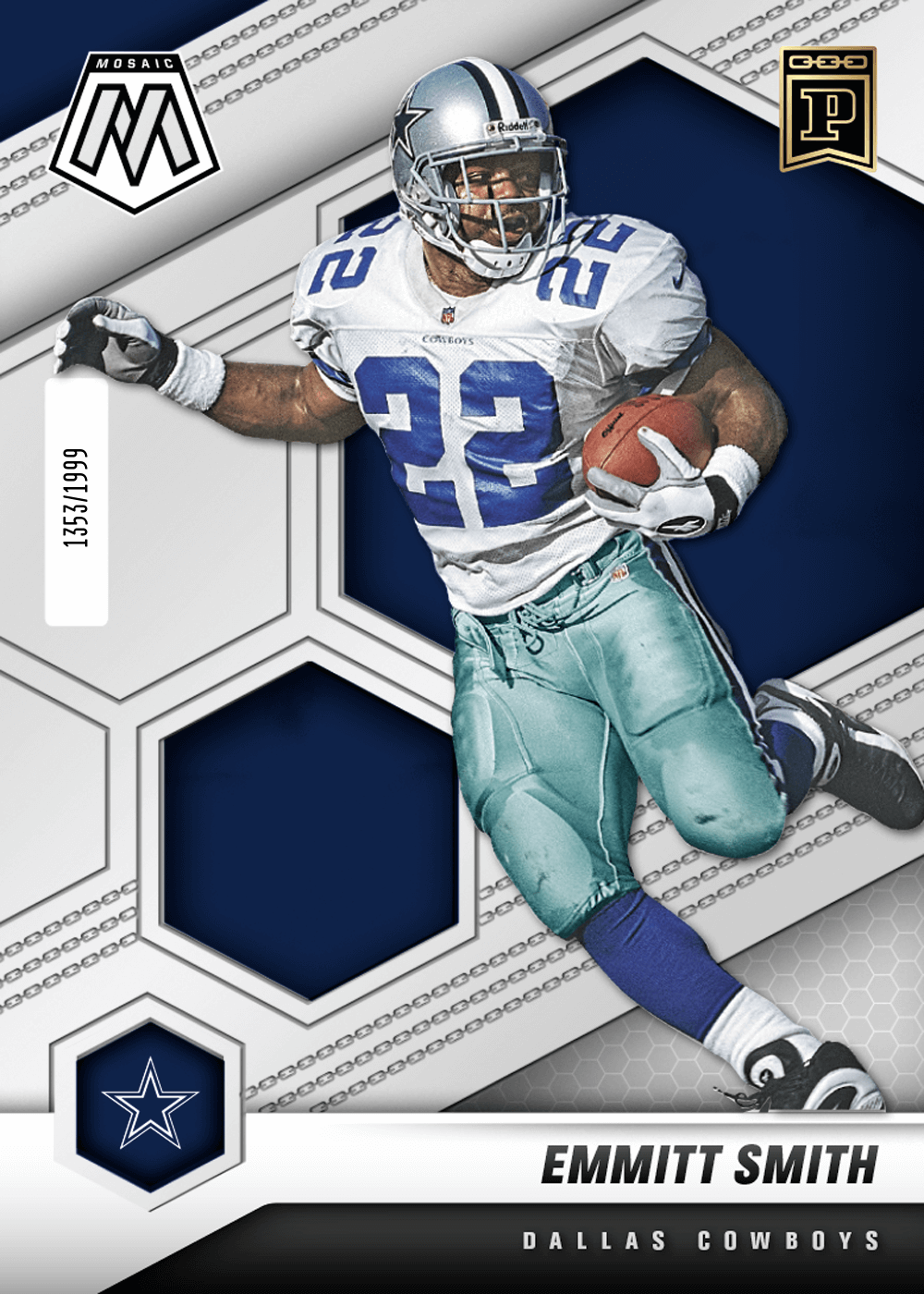 Emmitt Smith 2021 Panini Mosaic NFT NFL Digital Trading Card