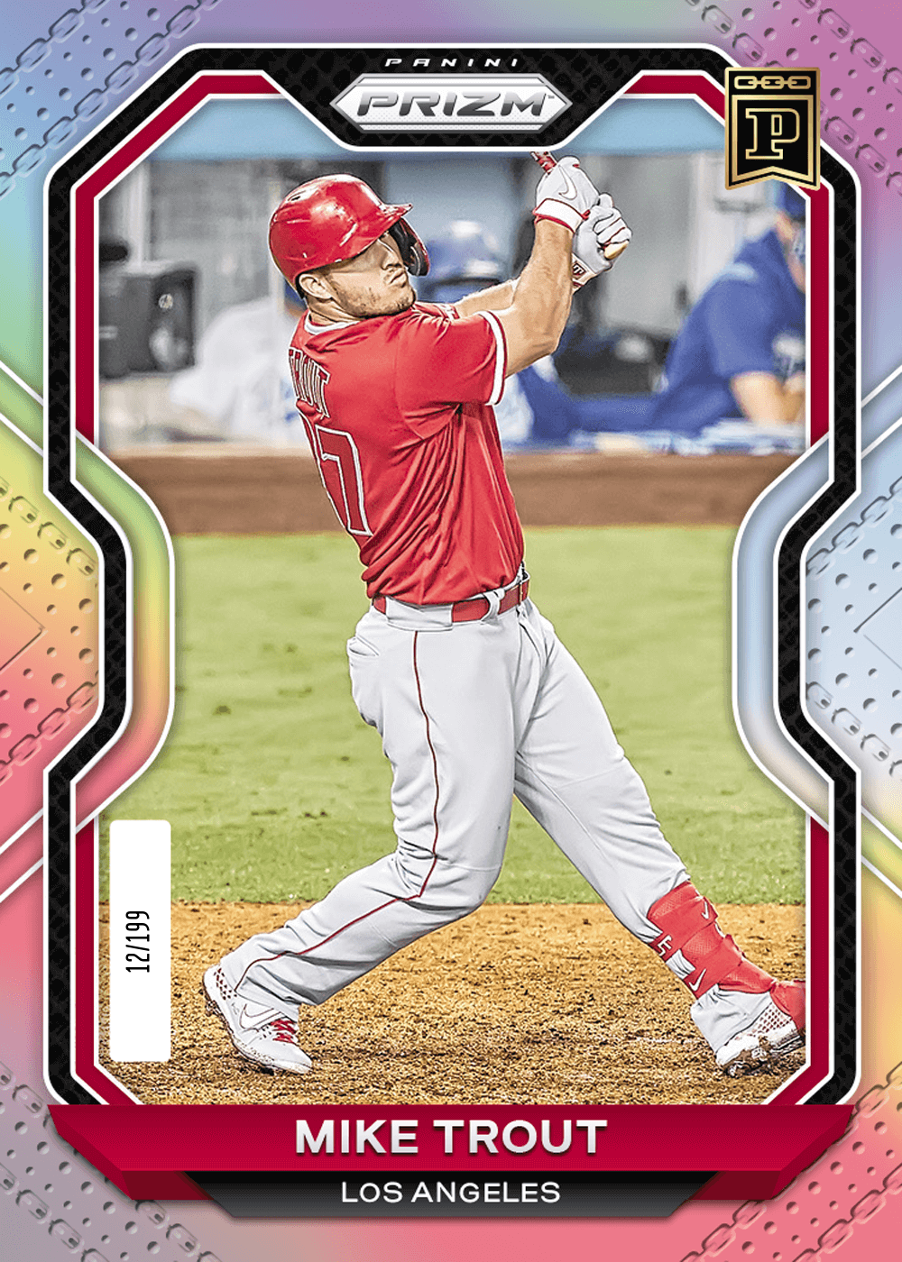 Mike Trout NFT Baseball Prizm Silver Trading Cards | Panini America